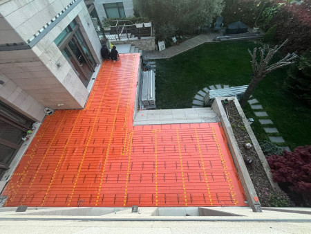 Kış bahçesi seramik altı ısıtma- Elektrikli yerden ısıtma (Ormanada,Zekeriyaköy/İstanbul)